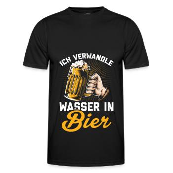 Bierbrauer Brauer Hobbybrauer Geschenk Bier brauen - Männer Funktions-T-Shirt - Schwarz - Vorne - AI Model Male 178 dark (178cm)