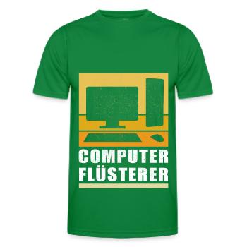 Computer Flüsterer | Informatiker Admin Geschenk - Männer Funktions-T-Shirt - Kelly Green - Vorne - AI Model Male 178 dark (178cm)