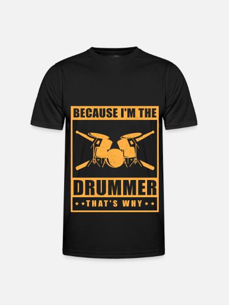 Drummer percussion gift drummer drummer - Men's Functional T-Shirt - black