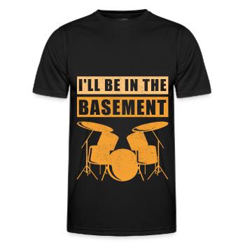 Drums Drummer Drummer Gift - Men's Functional T-Shirt - black - Front - AI Model Male 178 dark (178cm)