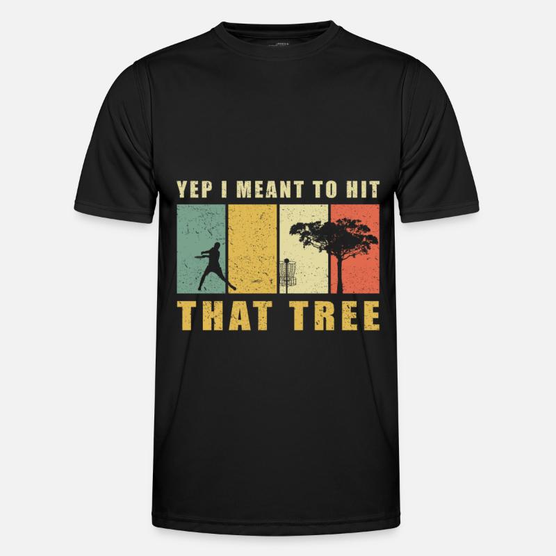 Discgolf Disc Golf | Discgolfspieler Geschenk - Männer Funktions-T-Shirt - Schwarz