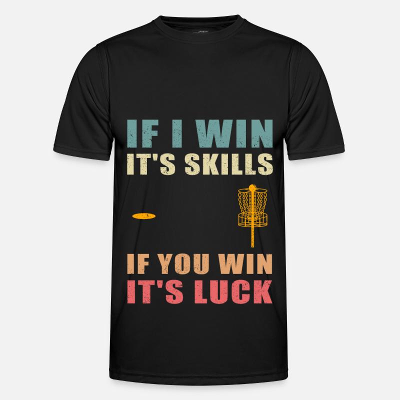 Disc Golf Discgolf | Discgolfspieler Geschenk - Männer Funktions-T-Shirt - Schwarz