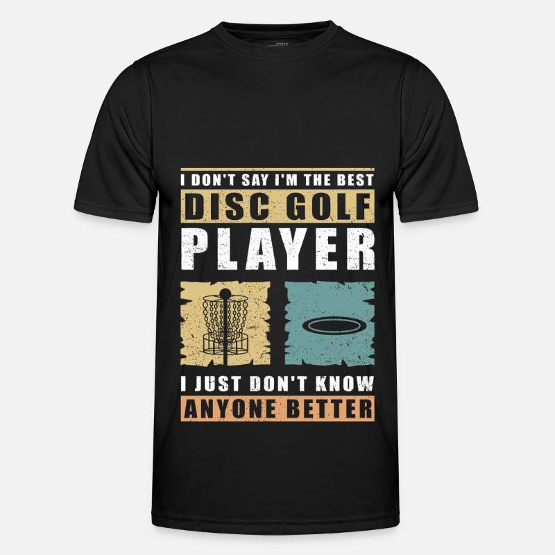 Discgolf Disc Golf Discgolfspieler Geschenk - Männer Funktions-T-Shirt - Schwarz