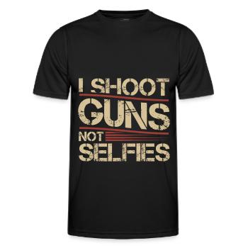 Schützen Schützenverein Sportschützen Gift - Men's Functional T-Shirt - black - Front - AI Model Male 178 dark (178cm)