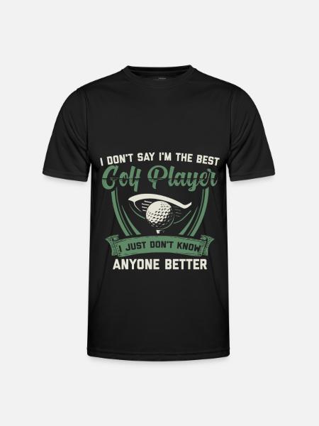 Golf golf cadeau - T-shirt sport Homme - noir