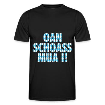 Bayern Bayrischer Dialekt Bayrisches Geschenk - Männer Funktions-T-Shirt - Schwarz - Vorne - AI Model Male 178 dark (178cm)