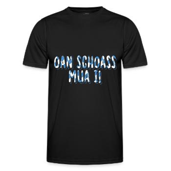 Bayern Bayrisch Bayrischer Dialekt Geschenk - Männer Funktions-T-Shirt - Schwarz - Vorne - AI Model Male 178 dark (178cm)