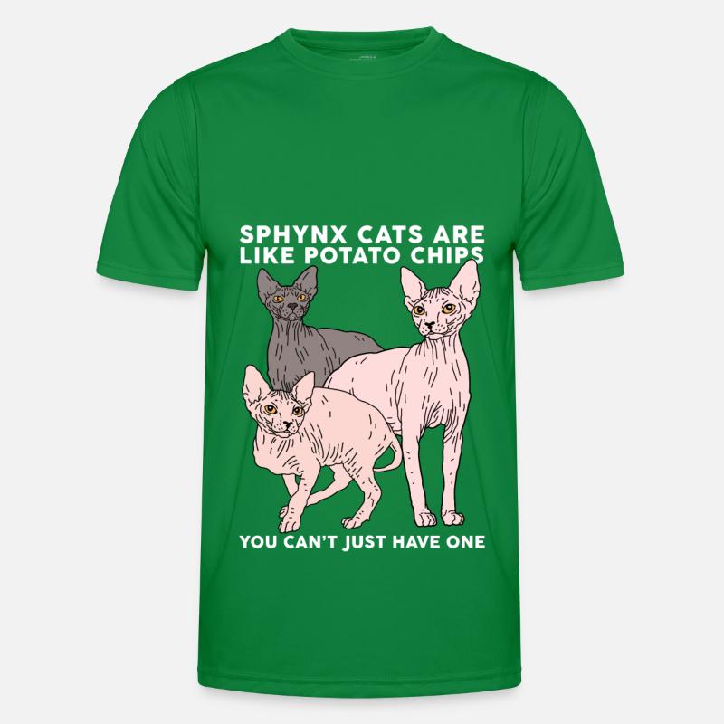 Sphynx Katzen Sphinx | Katzenbesitzer Geschenk Männer Funktions-T-Shirt