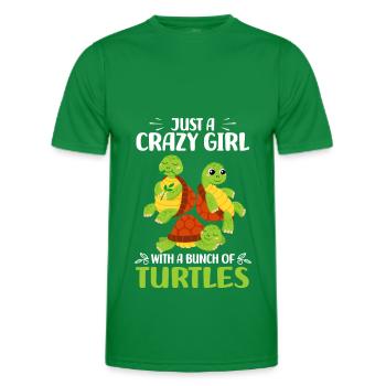 Turtle lover | Turtle Gifts - Men's Functional T-Shirt - kelly green - Front - AI Model Male 178 dark (178cm)