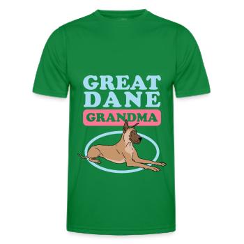 Deutsche Dogge Hunde | Hundebesitzerin Geschenk - Männer Funktions-T-Shirt - Kelly Green - Vorne - AI Model Male 178 dark (178cm)