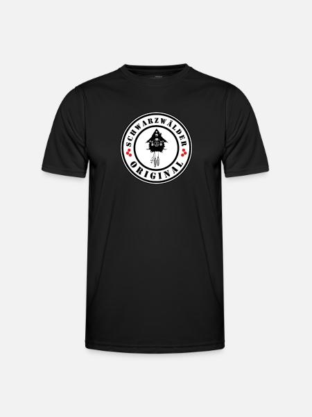 Schwarzwälder Original - Männer Funktions-T-Shirt - Schwarz