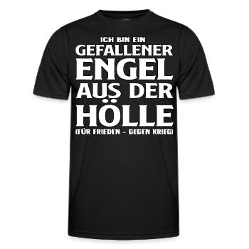 Gefallener Engel - Männer Funktions-T-Shirt - Schwarz - Vorne - AI Model Male 178 dark (178cm)