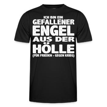 Gefallener Engel aus der Hölle - Männer Funktions-T-Shirt - Schwarz - Vorne - AI Model Male 178 dark (178cm)