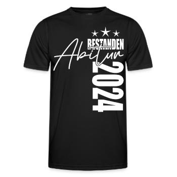 Abitur 2024 - Männer Funktions-T-Shirt - Schwarz - Vorne - AI Model Male 178 dark (178cm)