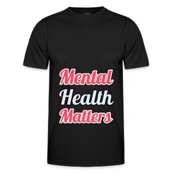 Mental Health Matters - Männer Funktions-T-Shirt - Schwarz - Vorne - AI Model Male 178 dark (178cm)