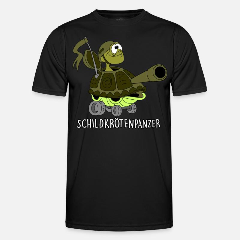 Schildkrötenpanzer Männer Funktions-T-Shirt