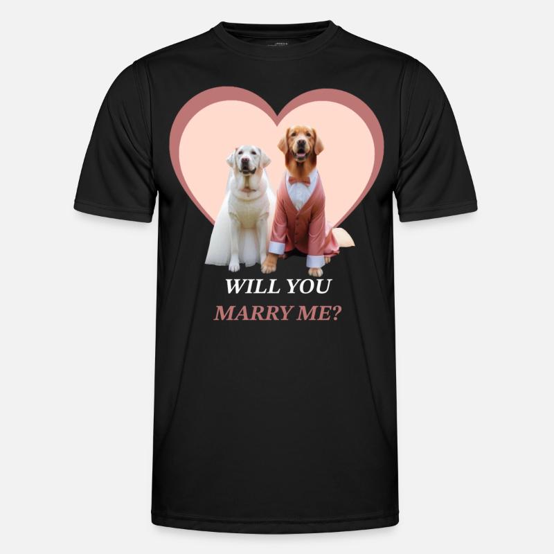 Will you marry me? Men's Functional T-Shirt