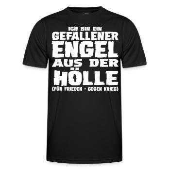 Gefallener Engel aus der Hölle - Männer Funktions-T-Shirt - Schwarz - Vorne - AI Model Male 178 dark (178cm)
