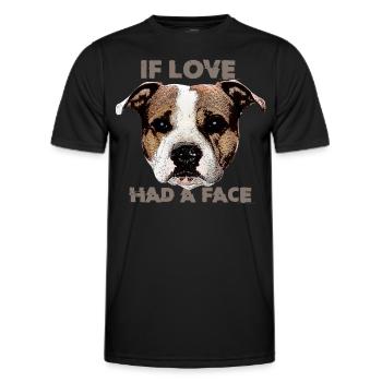 If Love had a Face - Männer Funktions-T-Shirt - Schwarz - Vorne - AI Model Male 178 dark (178cm)