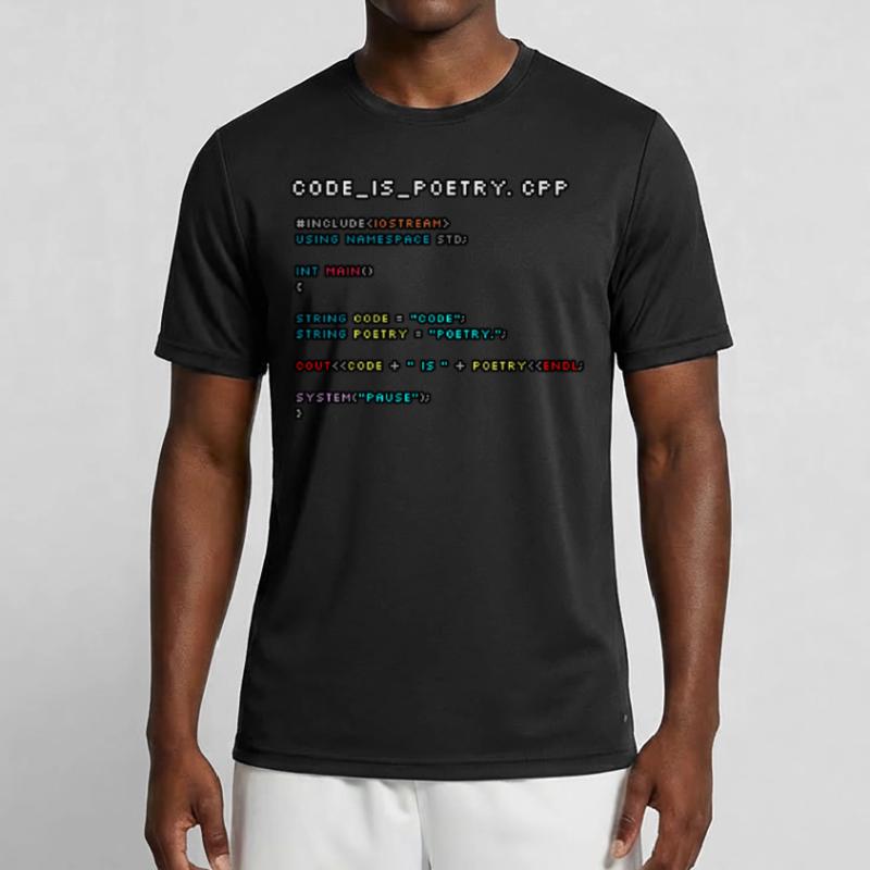 Le code, c’est de la poésie.CPP T-shirt sport Homme