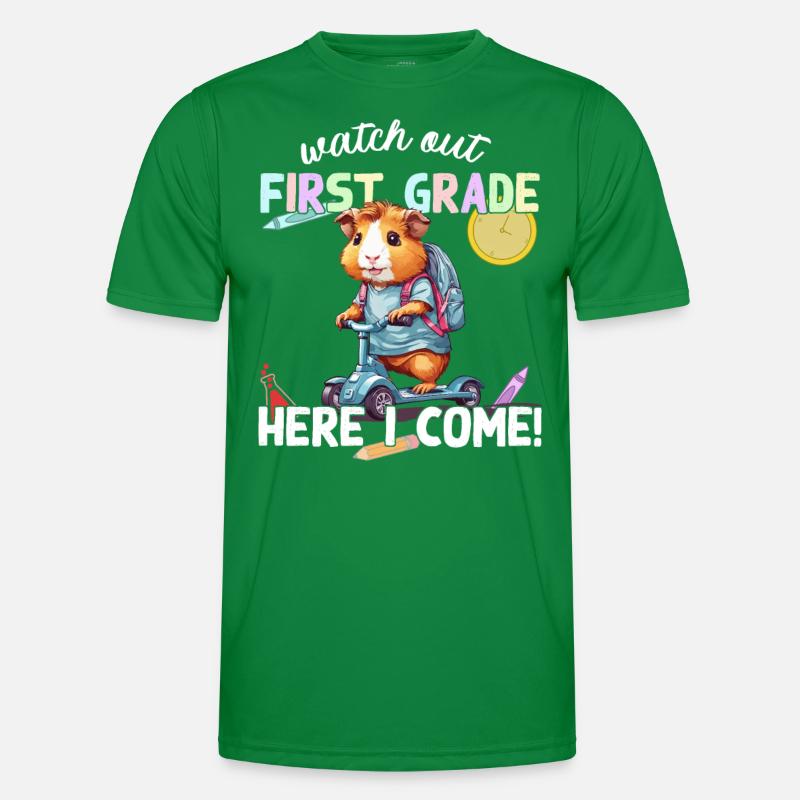 Cochon d’Inde Premier jour d’école Scooter School T-shirt sport Homme