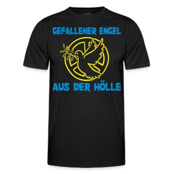 Gefallener Engelaus der Hölle - Männer Funktions-T-Shirt - Schwarz - Vorne - AI Model Male 178 dark (178cm)