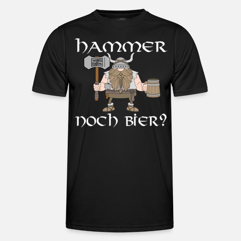 Hammer noch Bier Männer Funktions-T-Shirt