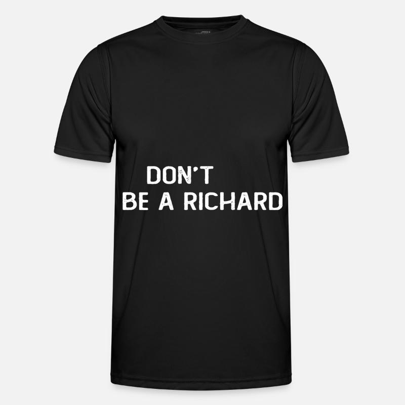 Einschließlich Be A Richard - Männer Funktions-T-Shirt - Schwarz