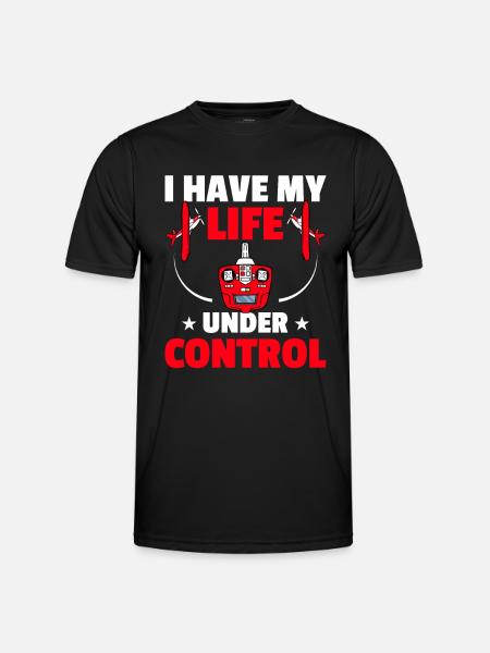 RC-Flugzeug RC-Flugzeug - Männer Funktions-T-Shirt - Schwarz