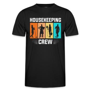 Week of Appreciation for Housekeeping - Men's Functional T-Shirt - black - Front - AI Model Male 178 dark (178cm)