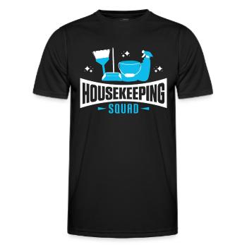Week of Appreciation for Housekeeping - Men's Functional T-Shirt - black - Front - AI Model Male 178 dark (178cm)