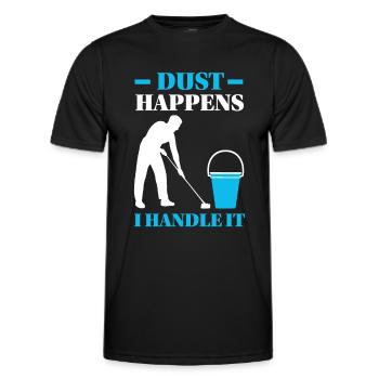 Week of Appreciation for Housekeeping - Men's Functional T-Shirt - black - Front - AI Model Male 178 dark (178cm)