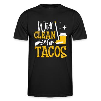 Semaine d’appréciation pour l’entretien ménager - T-shirt sport Homme - noir - Devant - AI Model Male 178 dark (178cm)