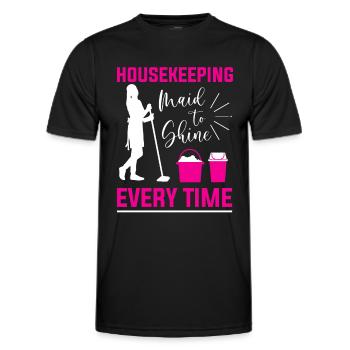 Week of Appreciation for Housekeeping - Men's Functional T-Shirt - black - Front - AI Model Male 178 dark (178cm)