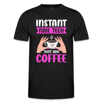 Nail Tech Manicure Nail Technician - Men's Functional T-Shirt - black - Front - AI Model Male 178 dark (178cm)