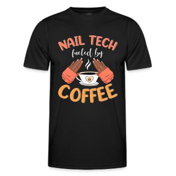 Nail Tech Manicure Nail Technician - Men's Functional T-Shirt - black - Front - AI Model Male 178 dark (178cm)