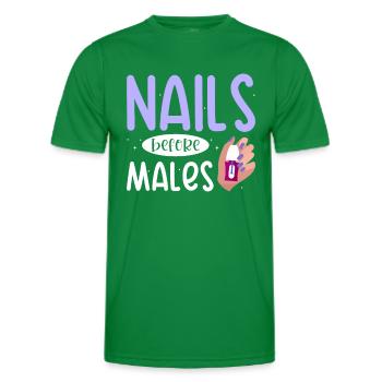 Nail Tech Maniküre Nail Technikerin - Männer Funktions-T-Shirt - Kelly Green - Vorne - AI Model Male 178 dark (178cm)