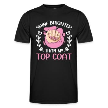 Nail Tech Manicure Nail Technician - Men's Functional T-Shirt - black - Front - AI Model Male 178 dark (178cm)