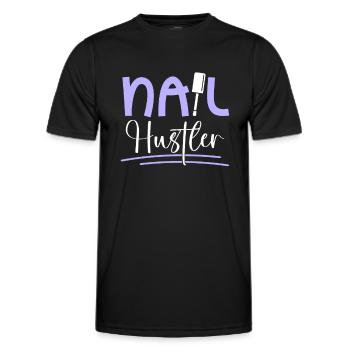 Nail Tech Manicure Nail Technician - Men's Functional T-Shirt - black - Front - AI Model Male 178 dark (178cm)
