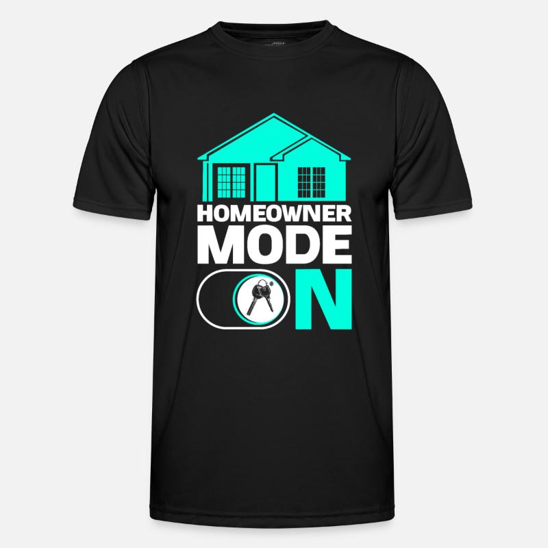 Neuer Hauseigentümer Hauseigentümer - Männer Funktions-T-Shirt - Schwarz