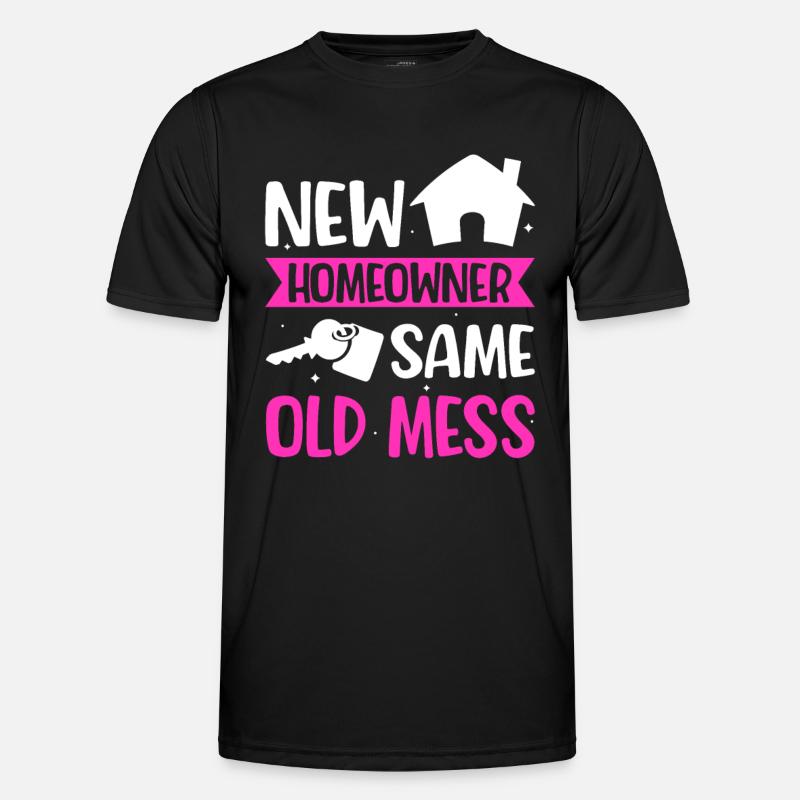 Neuer Hauseigentümer Hauseigentümer - Männer Funktions-T-Shirt - Schwarz