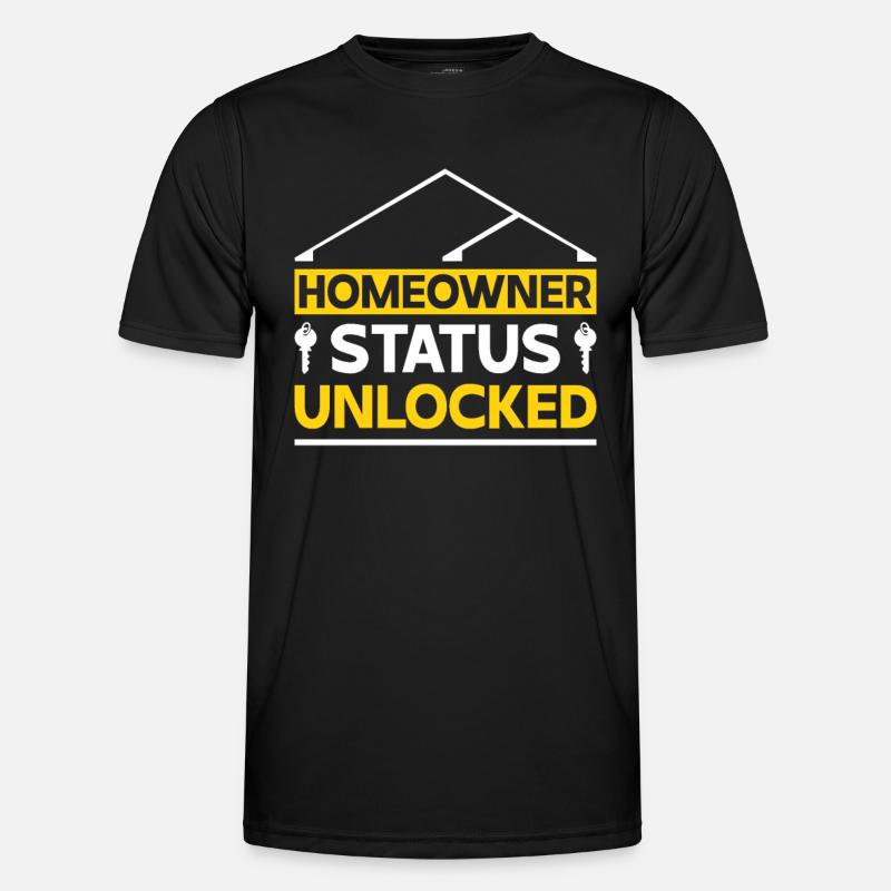 Neuer Hauseigentümer Hauseigentümer - Männer Funktions-T-Shirt - Schwarz