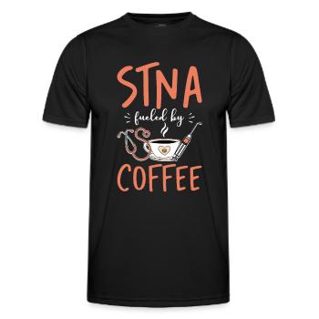 Infirmière auxiliaire certifiée STNA - T-shirt sport Homme - noir - Devant - AI Model Male 178 dark (178cm)