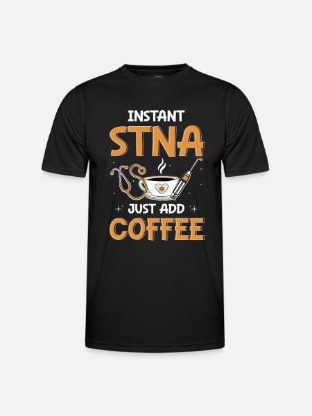 STNA Certified Nursing Assistant - Men's Functional T-Shirt - black