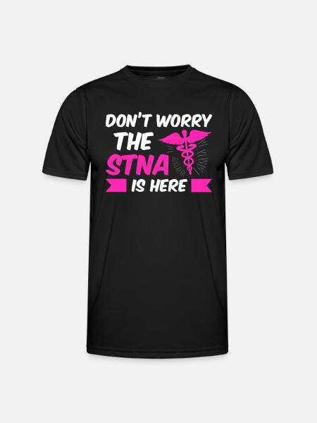 STNA Certified Nursing Assistant - Men's Functional T-Shirt - black