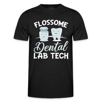 Dental Technician Dental Technician - Men's Functional T-Shirt - black - Front - AI Model Male 178 dark (178cm)