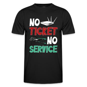 Administrateur réseau Administrateur système Réseau - T-shirt sport Homme - noir - Devant - AI Model Male 178 dark (178cm)
