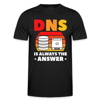 Network Administrator System Administrator Network - Men's Functional T-Shirt - black - Front - AI Model Male 178 dark (178cm)