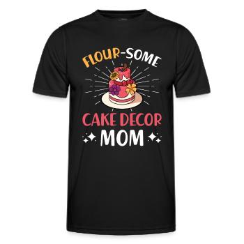 Cake Artist Cake Decorator Decorator B - Men's Functional T-Shirt - black - Front - AI Model Male 178 dark (178cm)
