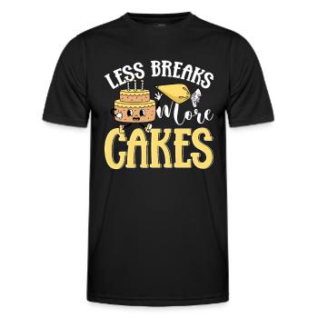Cake Artist Cake Decorator Cake Decorator B - Men's Functional T-Shirt - black - Front - AI Model Male 178 dark (178cm)